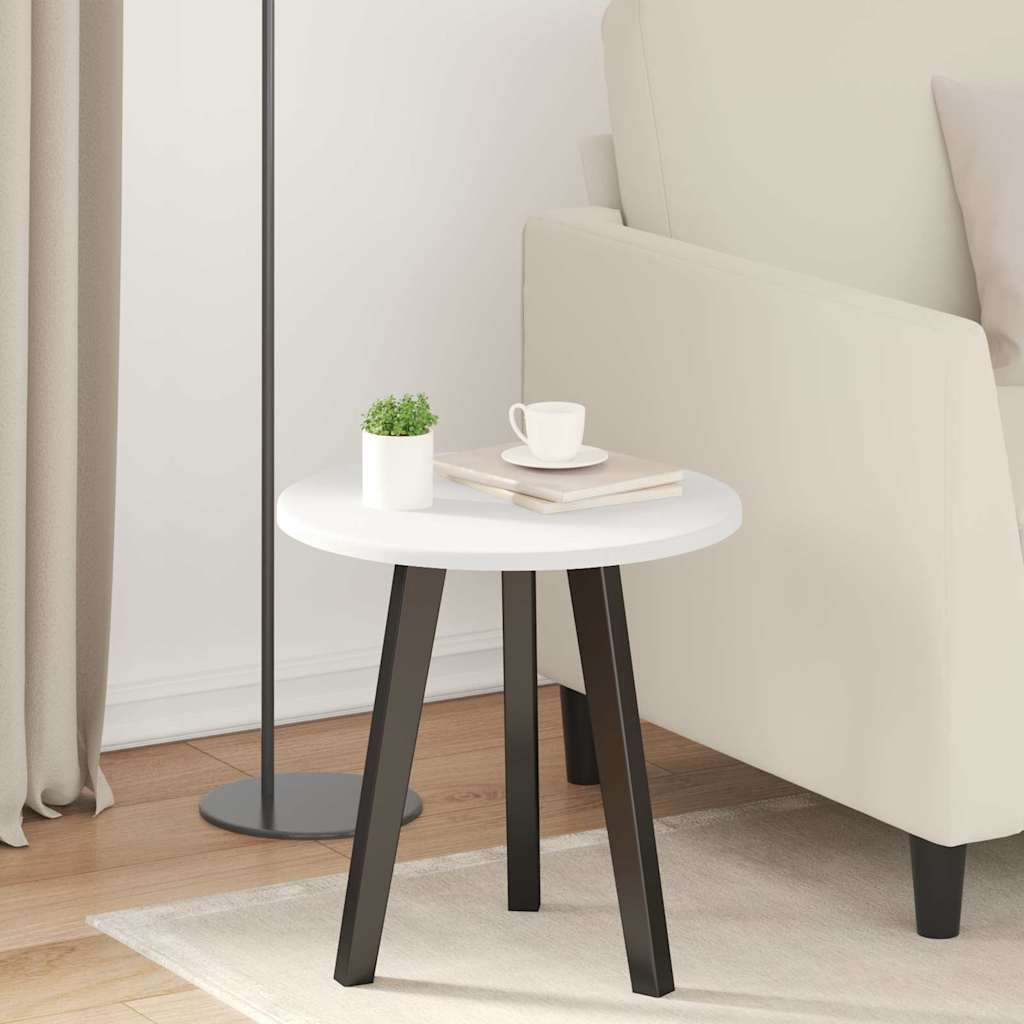 Table Top White Ø 40 x 1.5 cm Engineered Wood