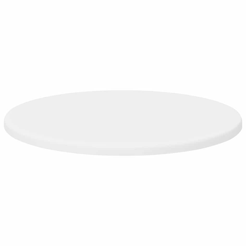 Table Top White Ø 40 x 1.5 cm Engineered Wood