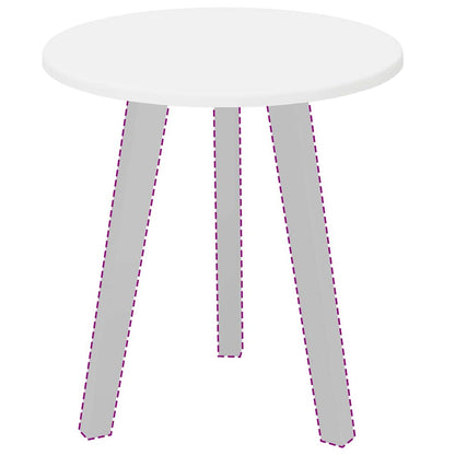 Table Top White Ø 40 x 1.5 cm Engineered Wood