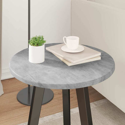 Table Top Concrete grey Ø 40 x 1.5 cm Engineered Wood