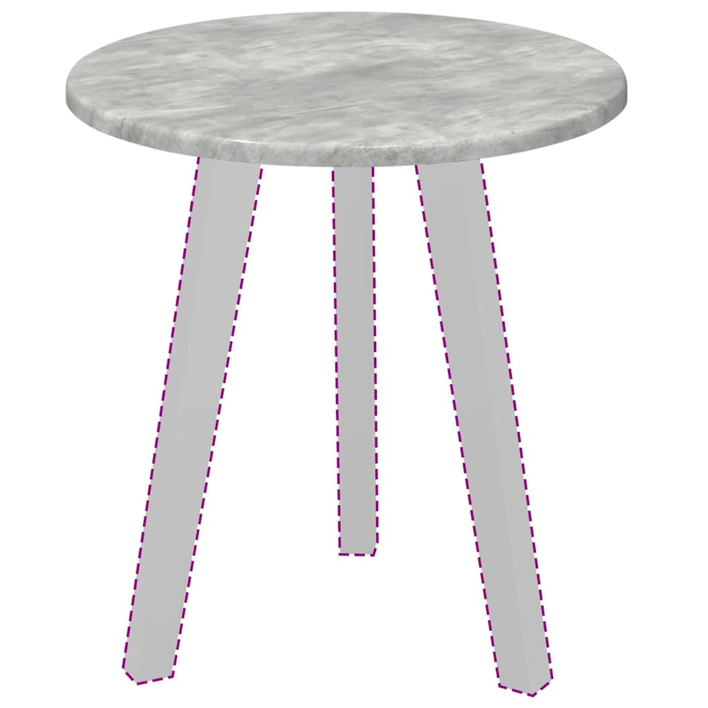 Table Top Concrete grey Ø 40 x 1.5 cm Engineered Wood