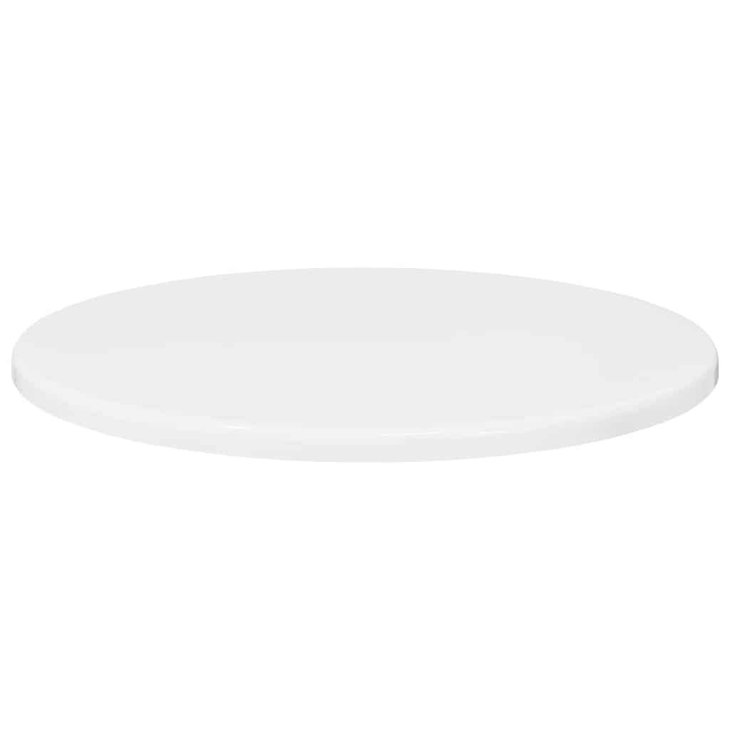 Table Top High gloss white Ø 40 x 1.5 cm Engineered Wood