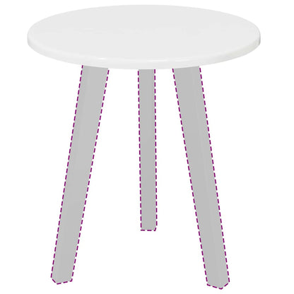 Table Top High gloss white Ø 40 x 1.5 cm Engineered Wood