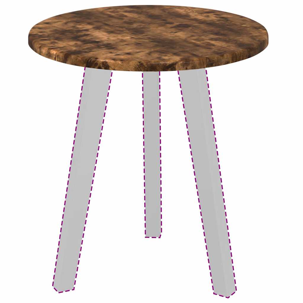 Table Top Smoked oak Ø 40 x 1.5 cm Engineered Wood