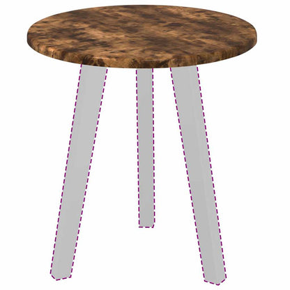 Table Top Smoked oak Ø 40 x 1.5 cm Engineered Wood