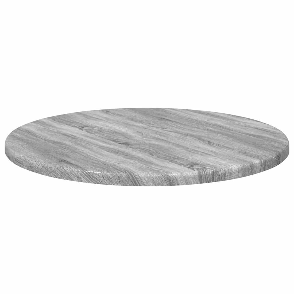 Table Top Grey sonoma Ø 40 x 1.5 cm Engineered Wood