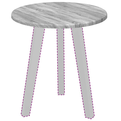 Table Top Grey sonoma Ø 40 x 1.5 cm Engineered Wood