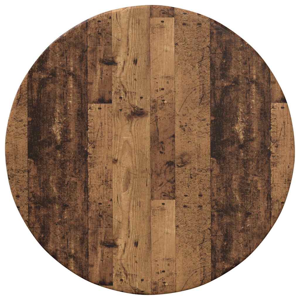 Table Top Old wood Ø 40 x 1.5 cm Engineered Wood