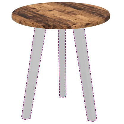 Table Top Old wood Ø 40 x 1.5 cm Engineered Wood
