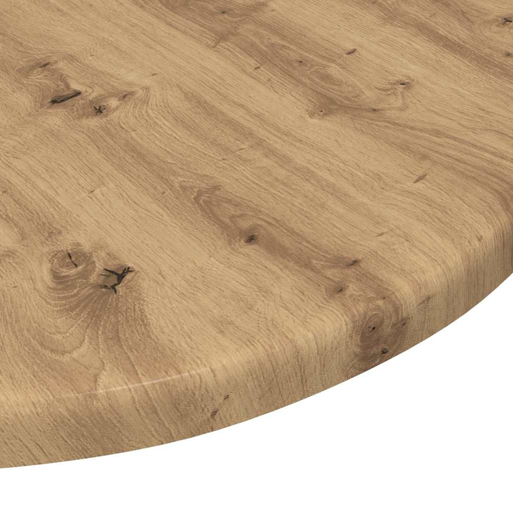 Table Top Ø 40 x 1.5 cm Round Engineered Wood Artisan Oak