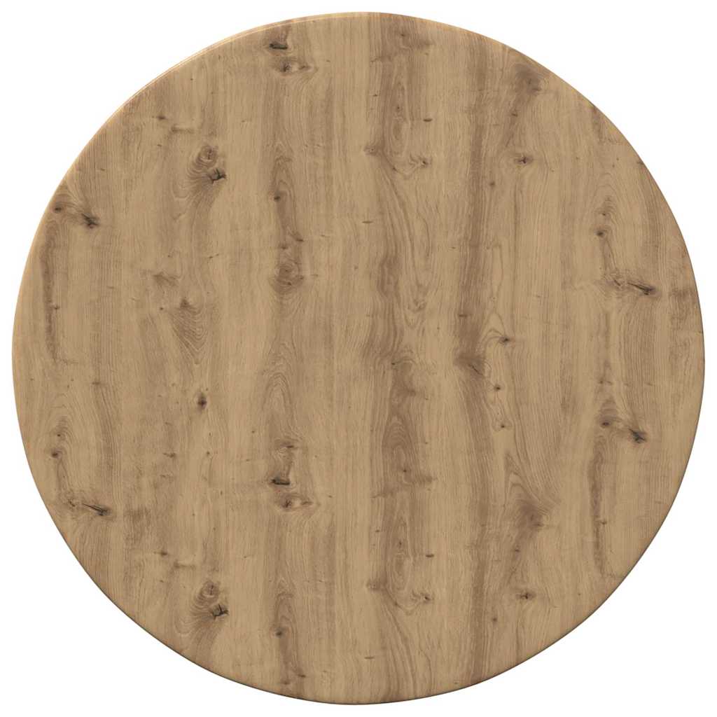 Table Top Ø 40 x 1.5 cm Round Engineered Wood Artisan Oak