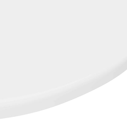 Table Top White Ø 50 x 1.5 cm Engineered Wood
