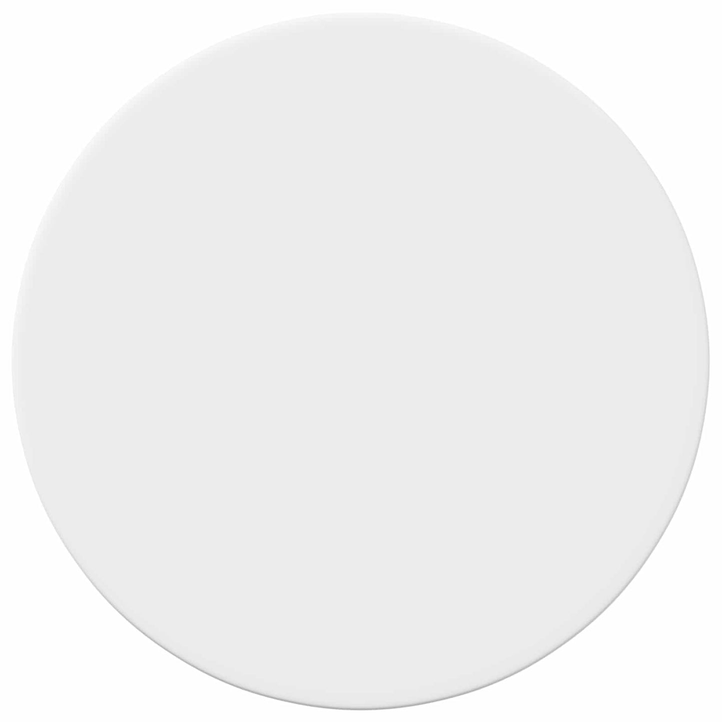 Table Top White Ø 50 x 1.5 cm Engineered Wood