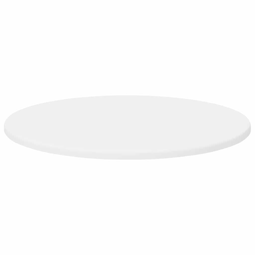 Table Top Ø 50 x 1.5 cm Round Engineered Wood White