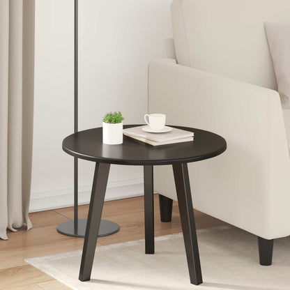 Table Top Ø 50 x 1.5 cm Round Engineered Wood Black