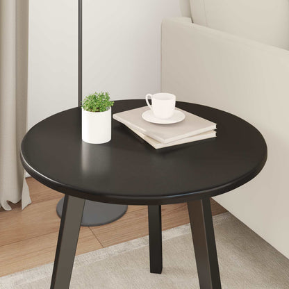 Table Top Black Ø 50 x 1.5 cm Engineered Wood