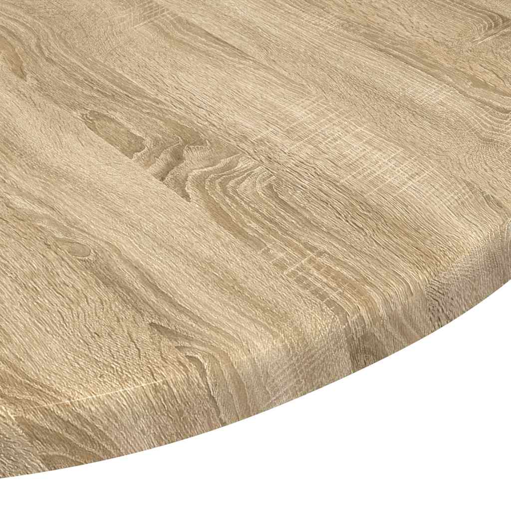 Table Top Ø 50 x 1.5 cm Round Engineered Wood Sonoma Oak