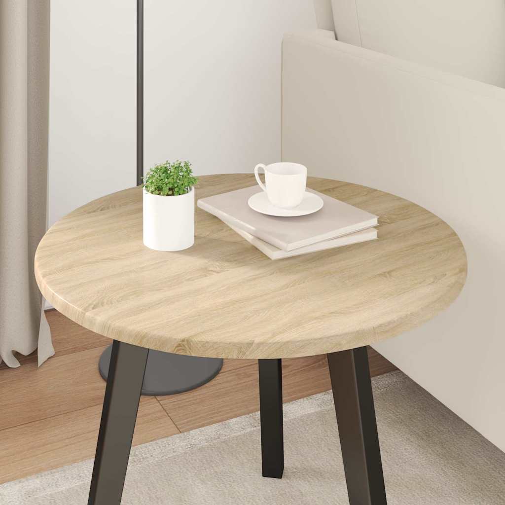Table Top Sonoma oak Ø 50 x 1.5 cm Engineered Wood
