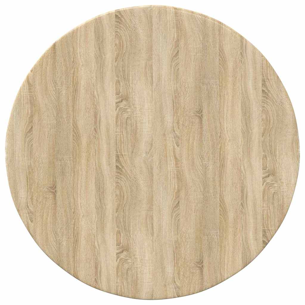 Table Top Ø 50 x 1.5 cm Round Engineered Wood Sonoma Oak