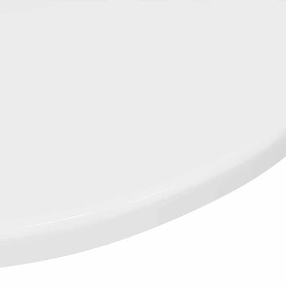 Table Top High gloss white Ø 50 x 1.5 cm Engineered Wood