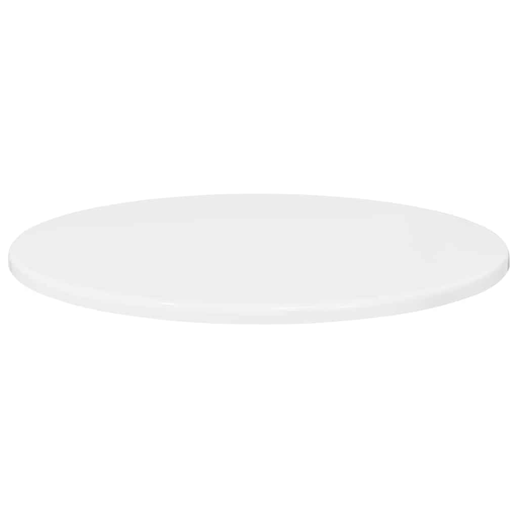 Table Top High gloss white Ø 50 x 1.5 cm Engineered Wood