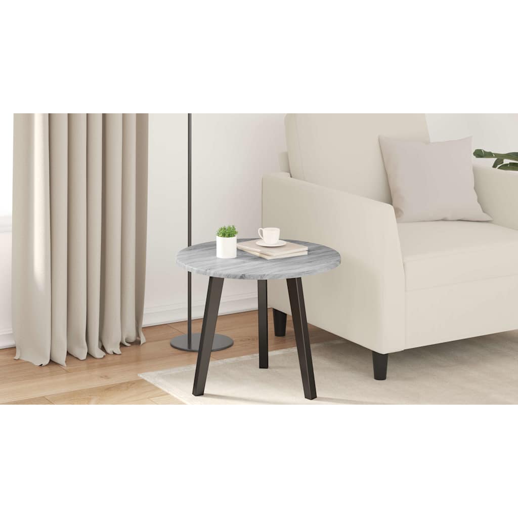Table Top Grey sonoma Ø 50 x 1.5 cm Engineered Wood