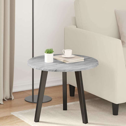 Table Top Ø 50 x 1.5 cm Round Engineered Wood Grey Sonoma