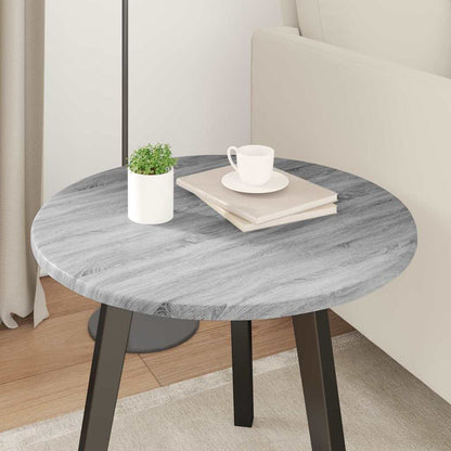 Table Top Ø 50 x 1.5 cm Round Engineered Wood Grey Sonoma