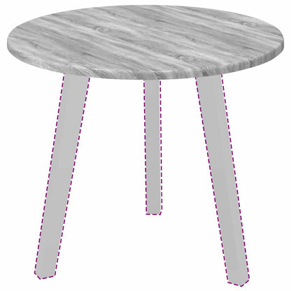 Table Top Grey sonoma Ø 50 x 1.5 cm Engineered Wood