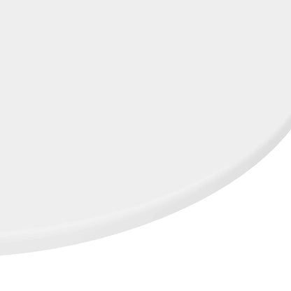 Table Top Ø 60 x 1.5 cm Round Engineered Wood White