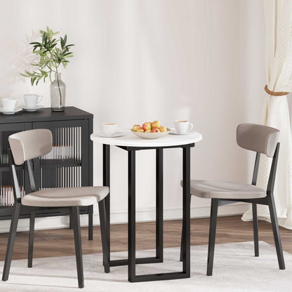 Table Top Ø 60 x 1.5 cm Round Engineered Wood White