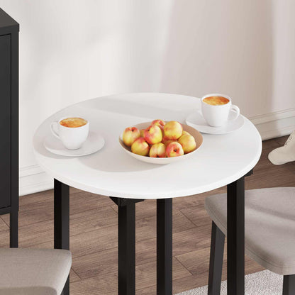 Table Top Ø 60 x 1.5 cm Round Engineered Wood White