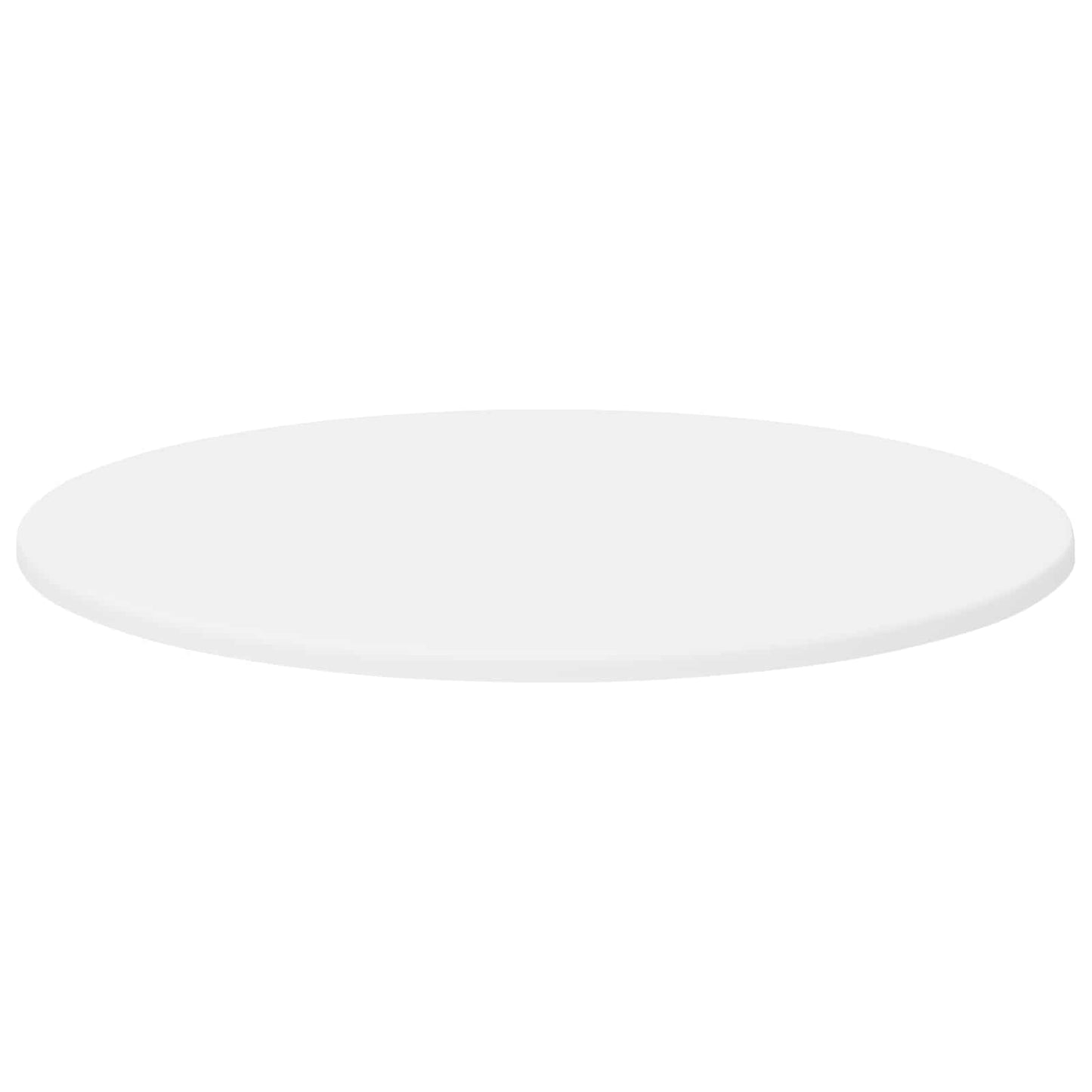 Table Top Ø 60 x 1.5 cm Round Engineered Wood White