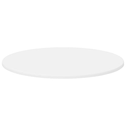Table Top Ø 60 x 1.5 cm Round Engineered Wood White