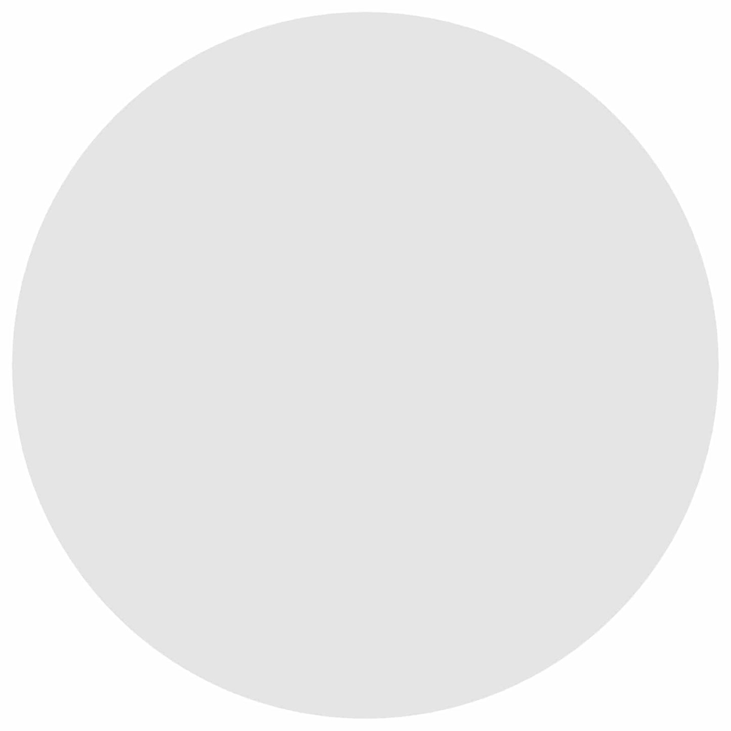 Table Top Ø 60 x 1.5 cm Round Engineered Wood White