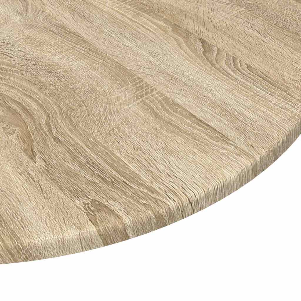 Table Top Ø 60 x 1.5 cm Round Engineered Wood Sonoma Oak