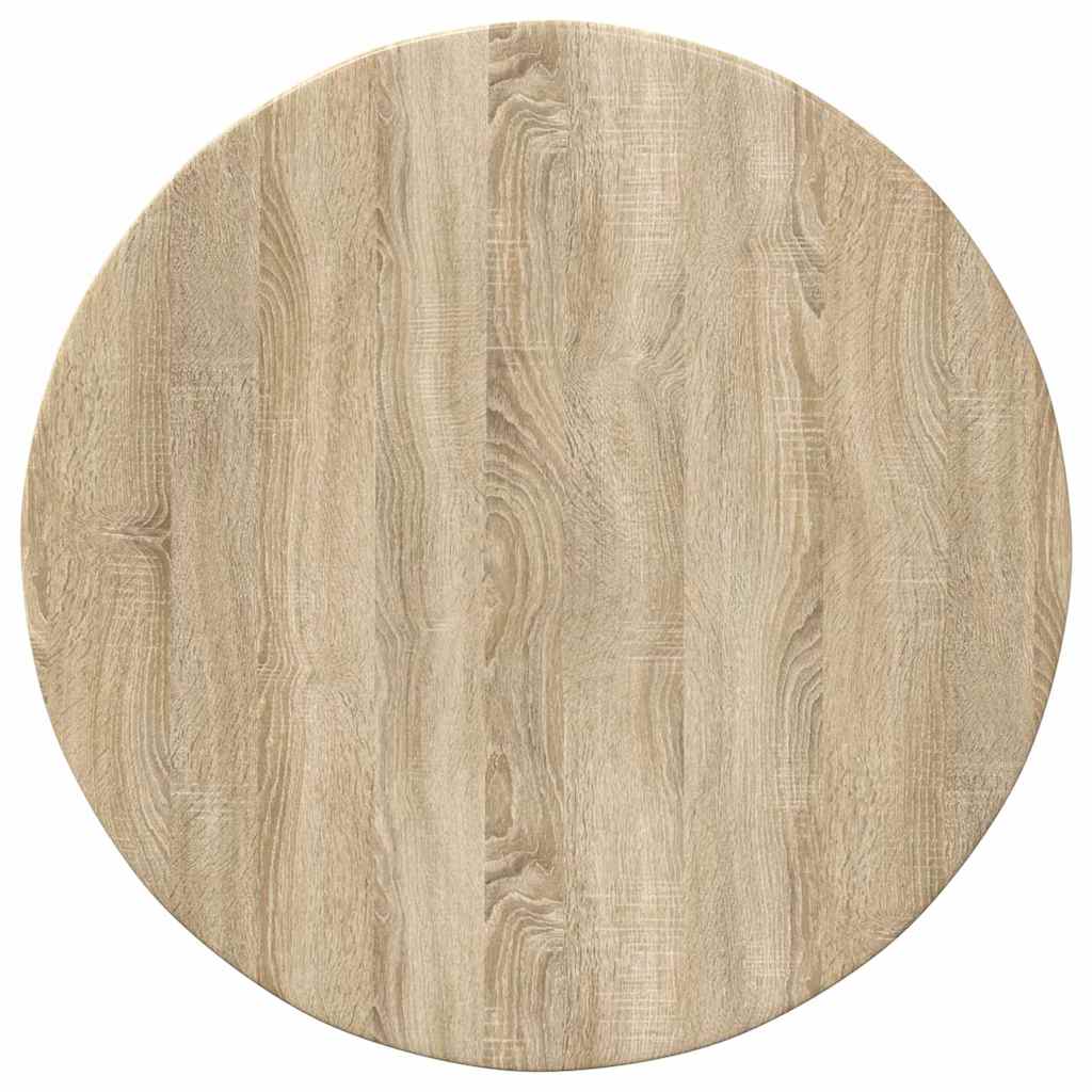 Table Top Ø 60 x 1.5 cm Round Engineered Wood Sonoma Oak