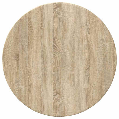 Table Top Ø 60 x 1.5 cm Round Engineered Wood Sonoma Oak