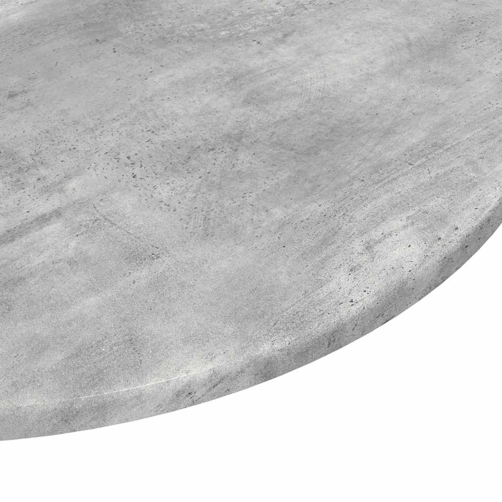 Table Top Ø 60 x 1.5 cm Round Engineered Wood Concrete Grey