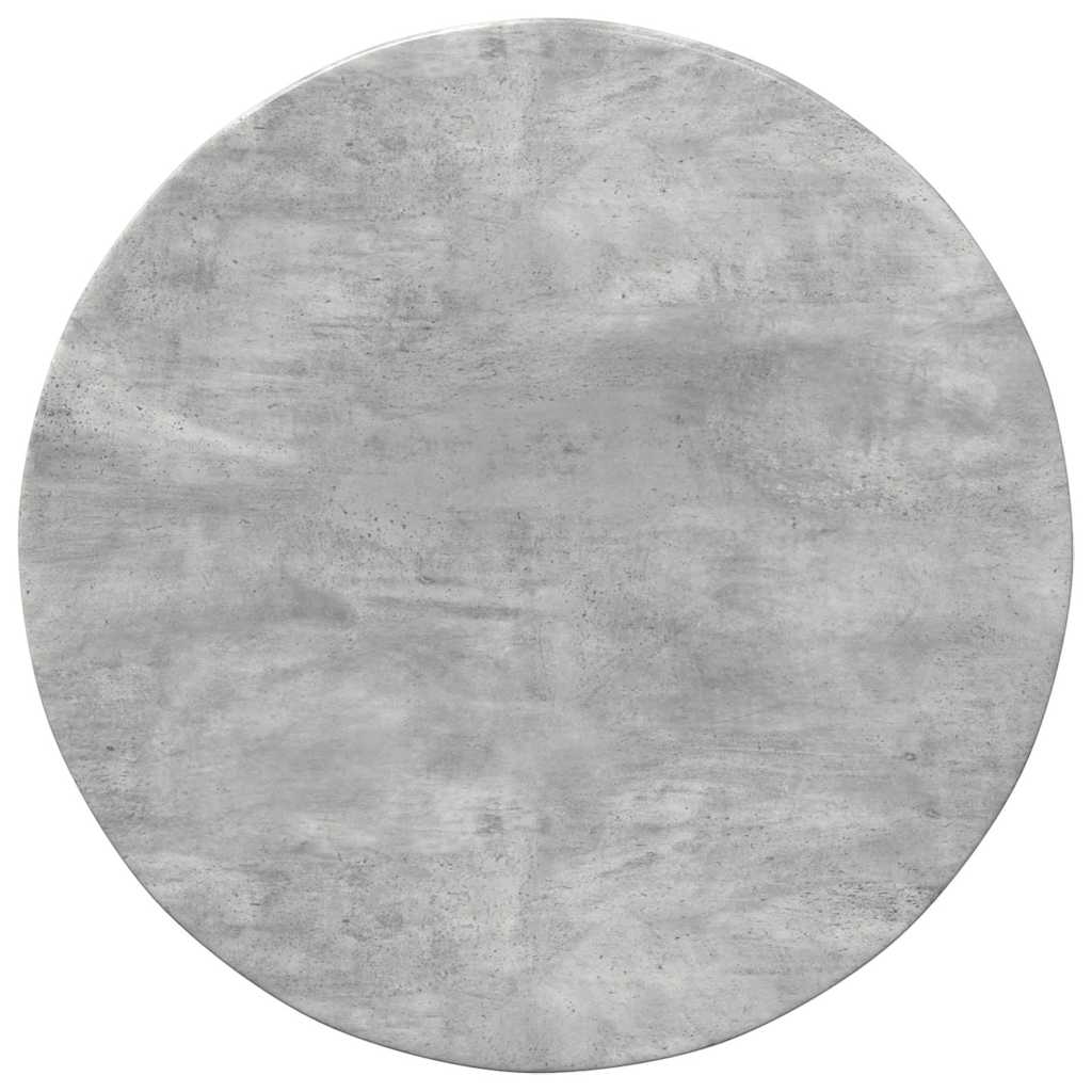 Table Top Ø 60 x 1.5 cm Round Engineered Wood Concrete Grey