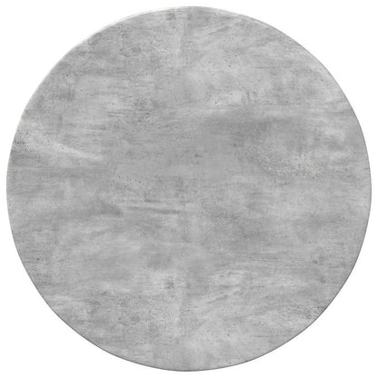 Table Top Ø 60 x 1.5 cm Round Engineered Wood Concrete Grey