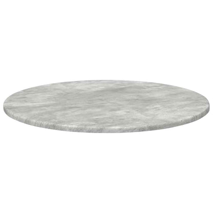 Table Top Ø 60 x 1.5 cm Round Engineered Wood Concrete Grey