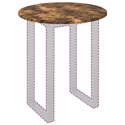 Table Top Smoked oak Ø 60 x 1.5 cm Engineered Wood
