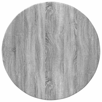 Table Top Ø 60 x 1.5 cm Round Engineered Wood Grey Sonoma