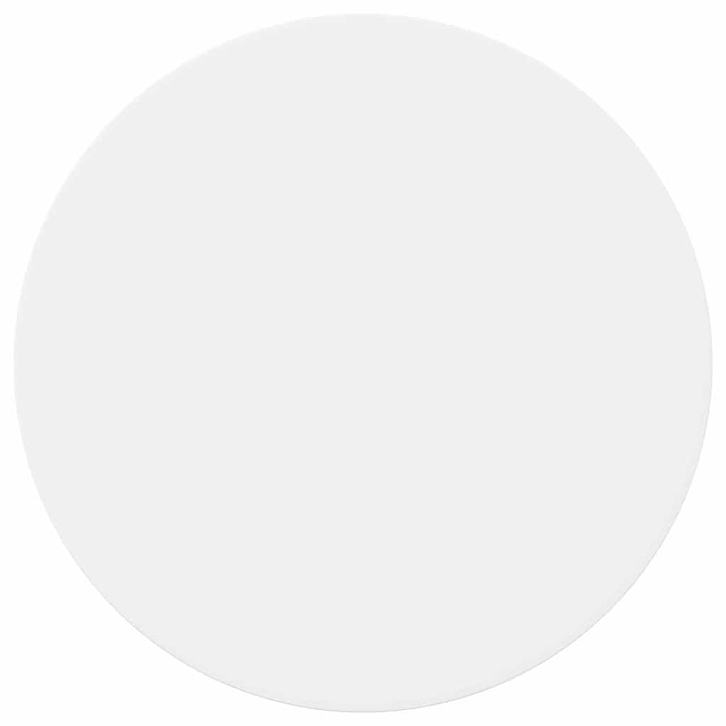 Table Top Ø 70 x 1.5 cm Round Engineered Wood White