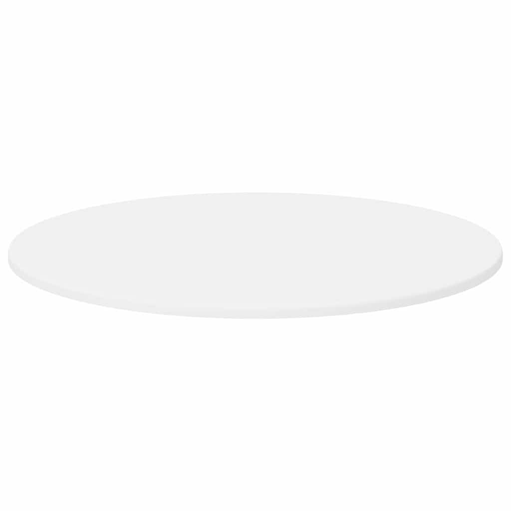 Table Top Ø 70 x 1.5 cm Round Engineered Wood White