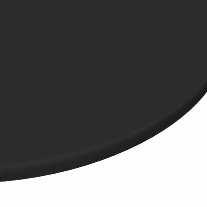 Table Top Black Ø 70 x 1.5 cm Engineered Wood