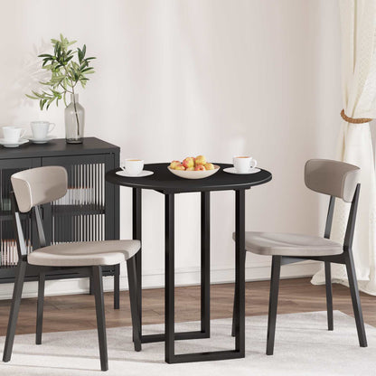 Table Top Black Ø 70 x 1.5 cm Engineered Wood