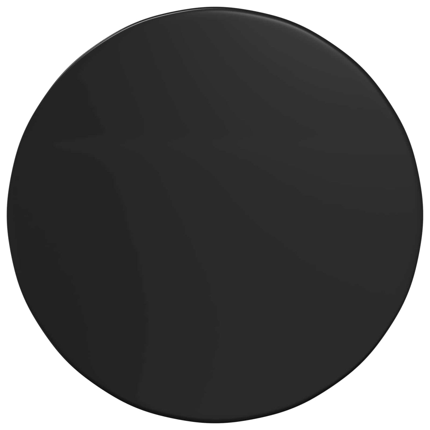 Table Top Ø 70 x 1.5 cm Round Engineered Wood Black