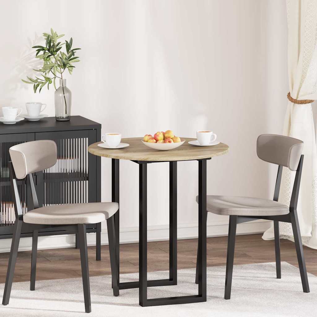 Table Top Ø 70 x 1.5 cm Round Engineered Wood Sonoma Oak